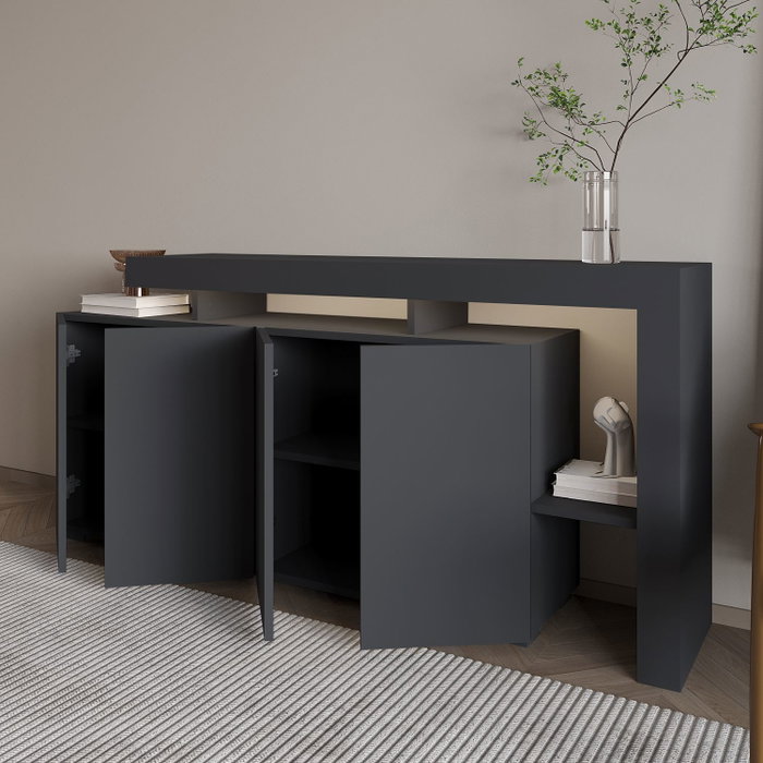Hanah Home Consola Beliz - Antracita Hanah Home Consola Beliz - Antracita